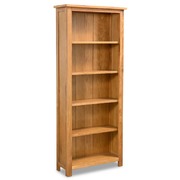 5-Tier Bookcase Solid Oak Wood