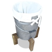 Laundry Basket Galvanised Iron Solid Reclaimed Wood 
