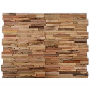10 pcs Wall Cladding Panels 1 m² Recycled Teak