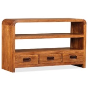 TV Cabinet 90x30x55 cm Solid Wood with Sheesham Finish