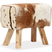 Stool Genuine Goat Leather 