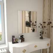 Wall Mirror Bedroom Square Glass