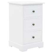 Bedside Cabinet MDF and Pinewood White