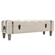 Storage Bench Solid Wood and Steel