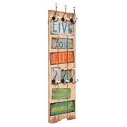Wall-mounted Coat Rack with 6 Hooks LIVE LIFE