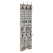 Wall-mounted Coat Rack with 6 Hooks THANK YOU