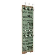 Wall-mounted Coat Rack with 6 Hooks HAPPY LOVE