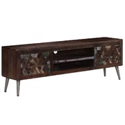 TV Cabinet Solid 1 Shelf Reclaimed Wood