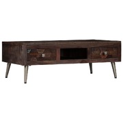 Coffee Table 2 Drawers Solid Reclaimed Wood