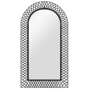 Wall Mirror Arched Black