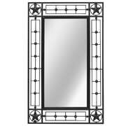 Wall Mirror Rectangular Black 