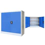 Office Cabinet Metal Grey, Blue