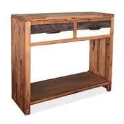 Console Table Solid Acacia Wood