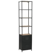Bookcase Solid Firwood and Steel 