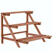 3-Tier Plant Stand Cedar Wood 