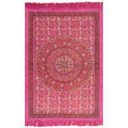 Kilim Rug Cotton with Pattern Fachsia