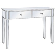 Mirrored Console Table MDF and Glass 