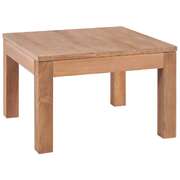 Coffee Table Solid Teak Wood with Natural Finish 60x60x40 cm