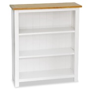 3-Tier Bookcase Solid Oak Wood