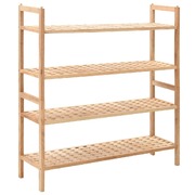 Shoe Rack Solid Walnut Wood 