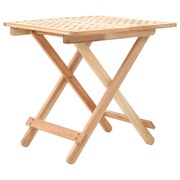 Foldable Side Table Solid Walnut Wood 
