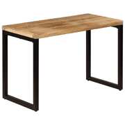 Dining Table, Solid Mango Wood and Steel