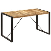 Dining Table Solid Mango Wood Brown & black