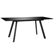 Dining Table High Gloss Black MDF