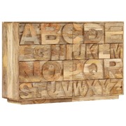 Alphabet Cabinet with 6 Drawers  Solid Mango Wood