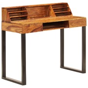 Desk Solid Sheesham Wood and Steel