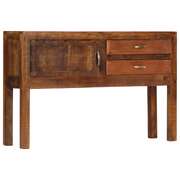 Sideboard 2 Drawers Storage Solid Mango Wood