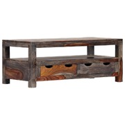 Coffee Table Grey Solid Sheesham Wood