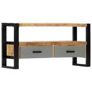TV Cabinet With 2 drawers Solid Mango Wood