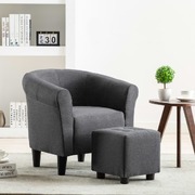 Armchair Dark Grey Fabric