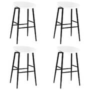 Bar Chairs 4 pcs White