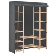 Wardrobe Storage Grey Fabric