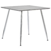Dining Table Concrete and Silver  MDF