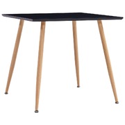 Dining Table Black and Oak  MDF