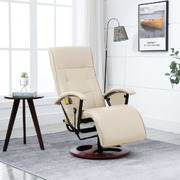 Massage Chair Cream faux Leather