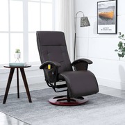 Massage Chair Brown faux Leather