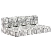 Pallet Sofa Cushion Grey Fabric Patchwork