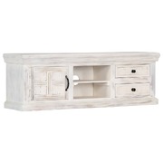 TV Cabinet White Mang Wood