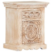 Bedside Cabinet Solid Mango Wood
