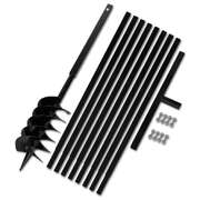 Ground Drill with Handle 150 mm with Etension Tube 9 m Steel