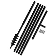 Ground Drill with Handle 80 mm with Etension Tube 5 m Steel