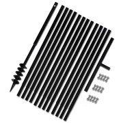 Ground Drill with Handle 80 mm with Etension Tube 13 m Steel