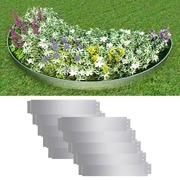 Lawn Fence 10 pcs Galvanised Steel