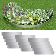 Lawn Fence 15 pcs Galvanised Steel