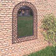 Garden Wall Mirror Arched -Black