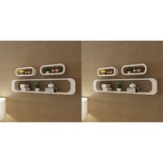 Wall Cube Shelves 6 pcs White